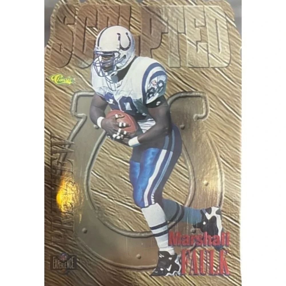 1995‎ Classic Images Limited Live Sculpted Previews#NX5 Marshall Faulk
